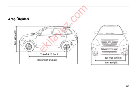 otomobil ölçüleri